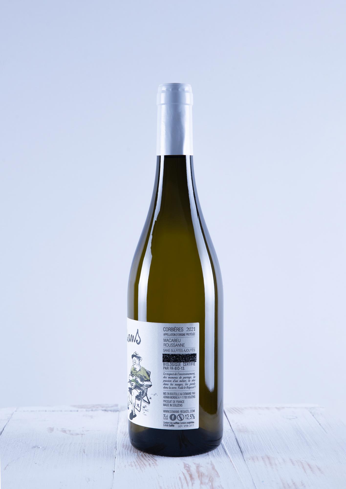 Acheter Vin blanc Sans 2021 vins bio et naturel du Domaine Régazel En vente chez Mon Copain Sommelier sur Toulouse et sa région Livraison Gratuite